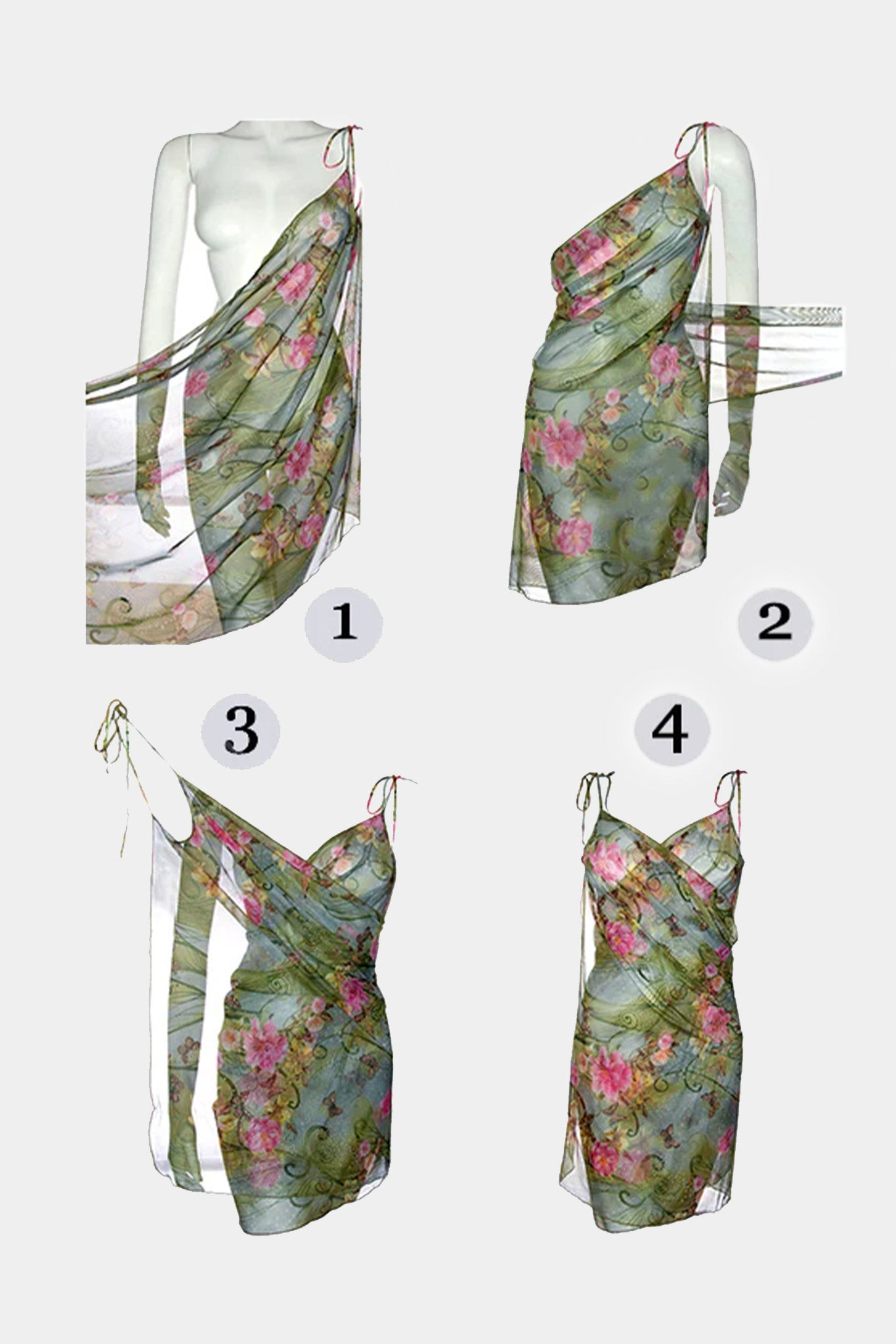 TUNIC - SUN ON THE BEACH - GREEN