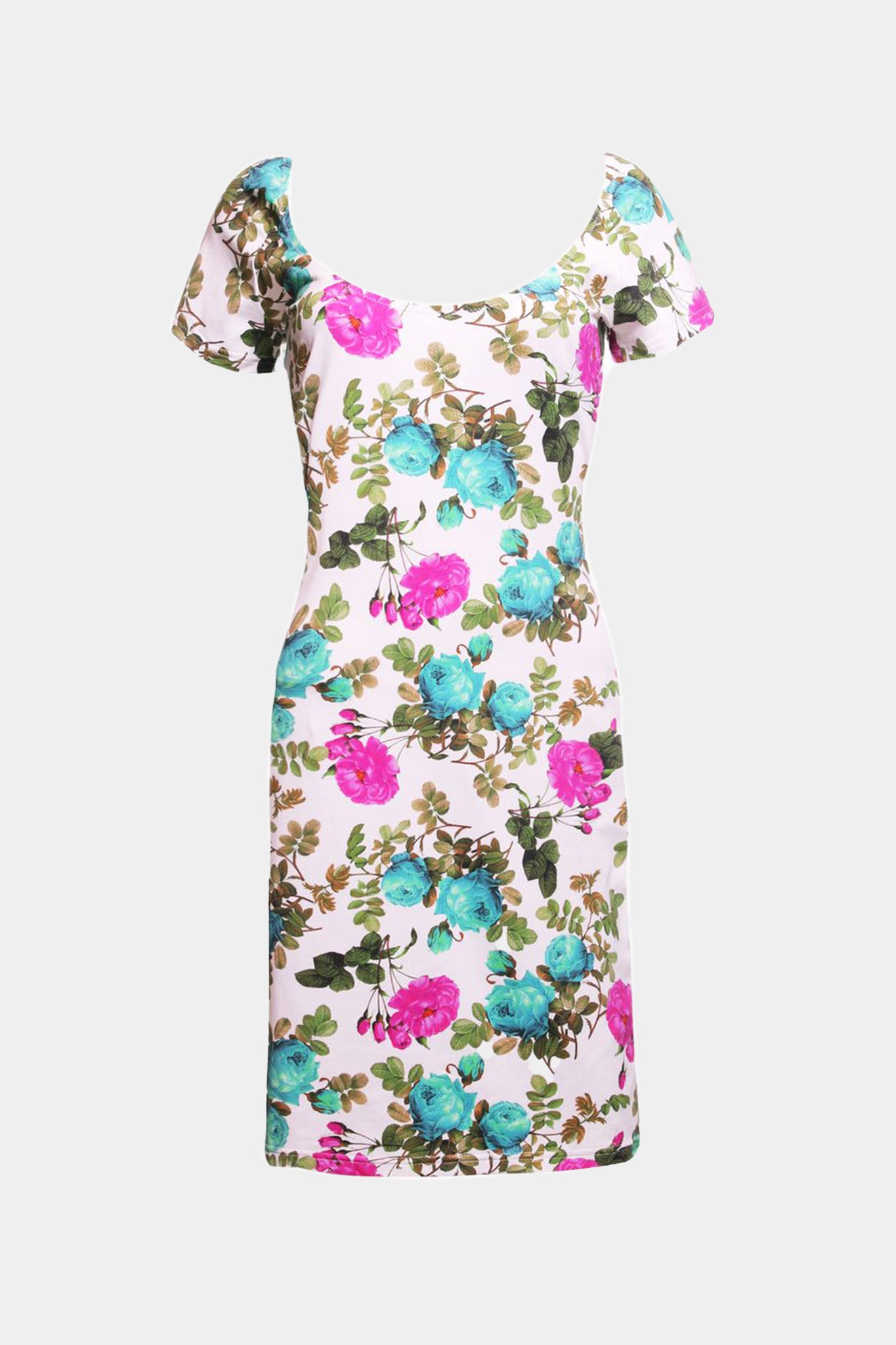 DRESS - ROSALINDA - WHITE PRINT