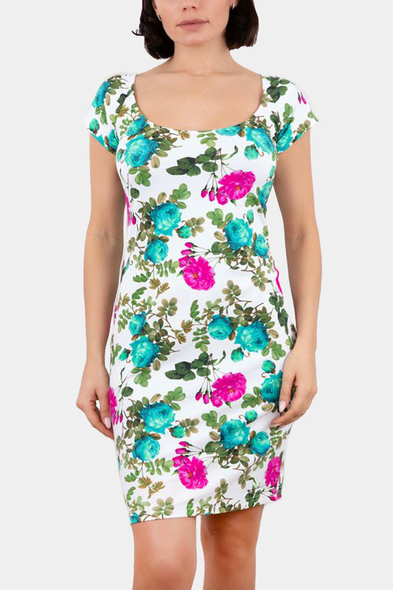 DRESS - ROSALINDA - WHITE PRINT