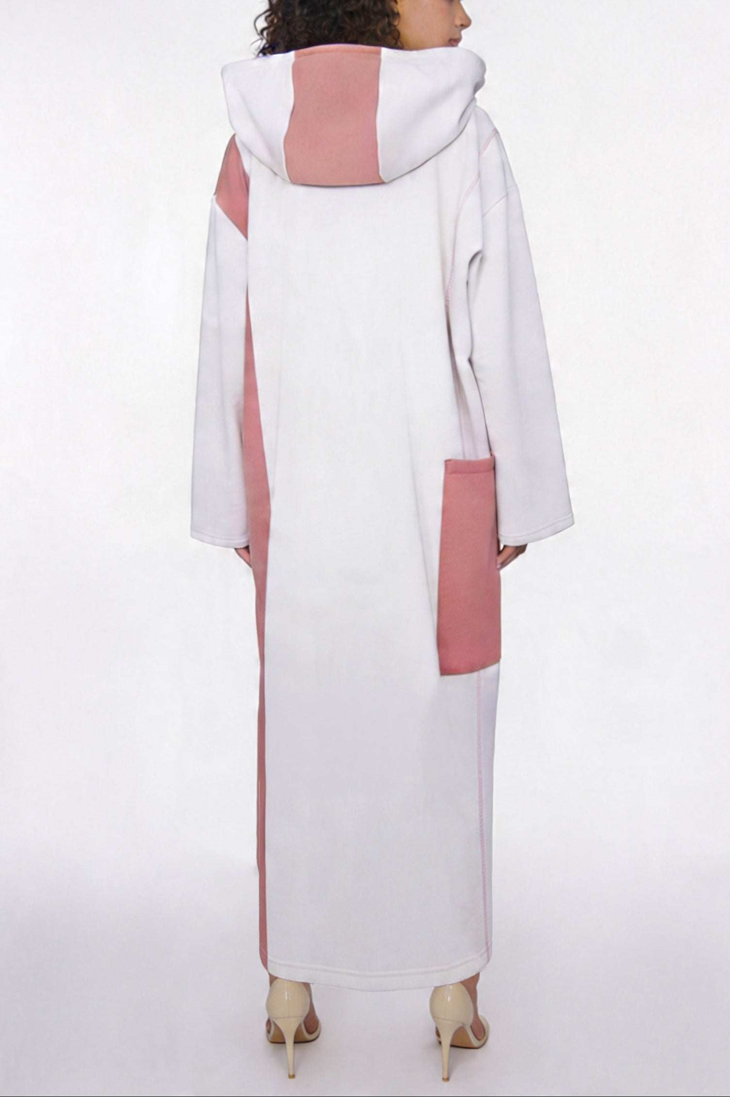 Hoody - Beige/Pink - Cotton Dress