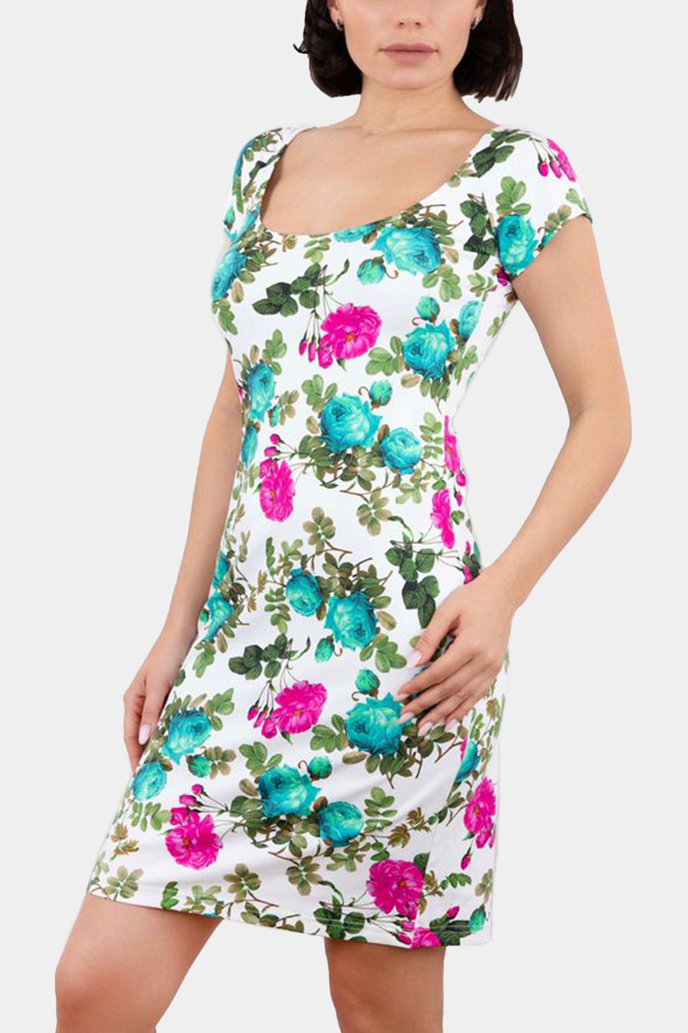 DRESS - ROSALINDA - WHITE PRINT