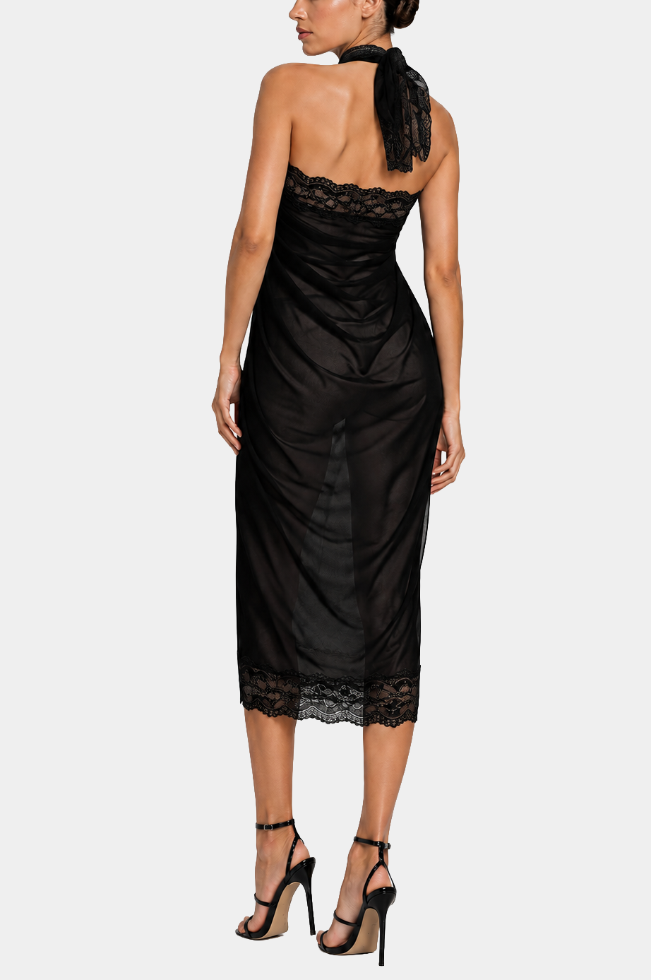 Sun on the beach - Black - Pareo