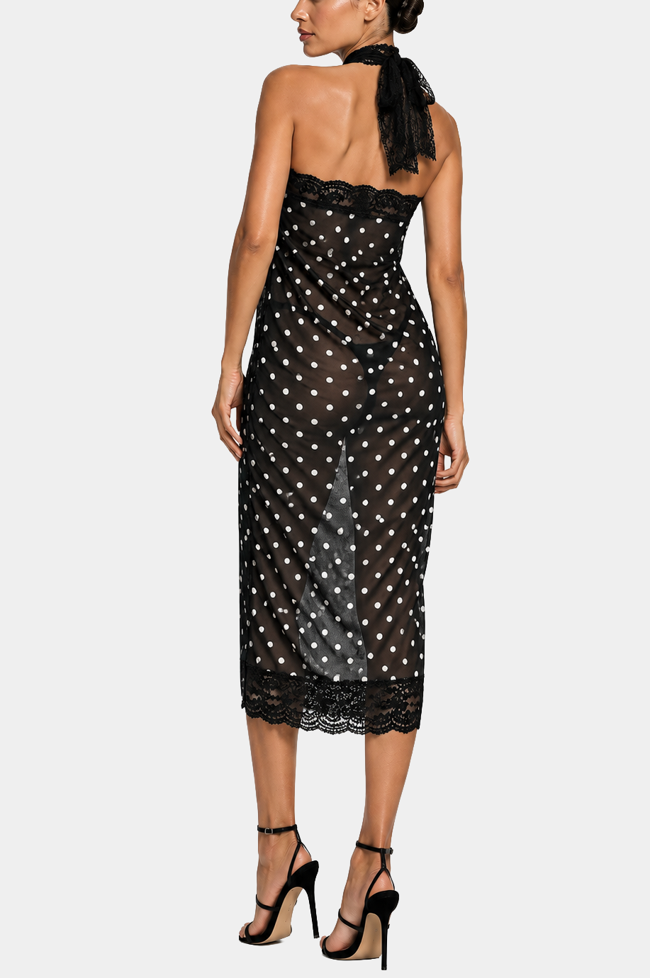 Sun on the beach - Black dots - Pareo