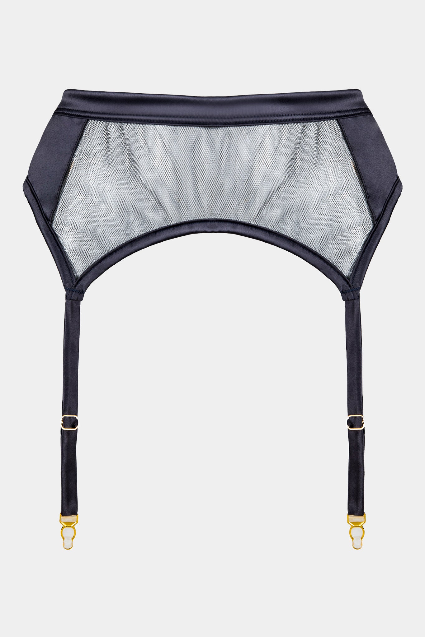 ROYAL SAPPHIRE - GREY - SUSPENDER BELT