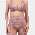 Daniella - Old rose - Bralette push-up bra