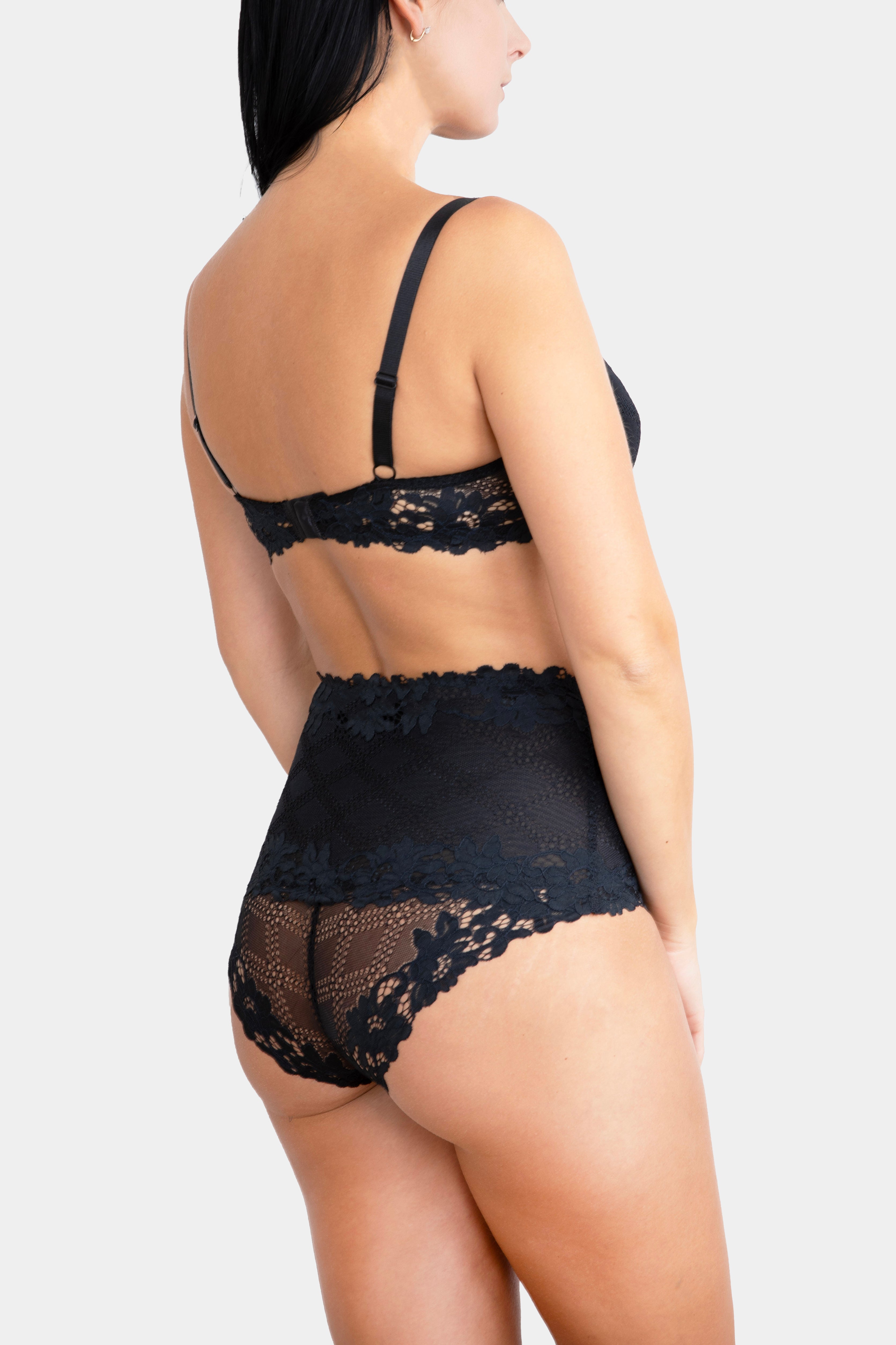 Daniella - Black - High-waisted panty