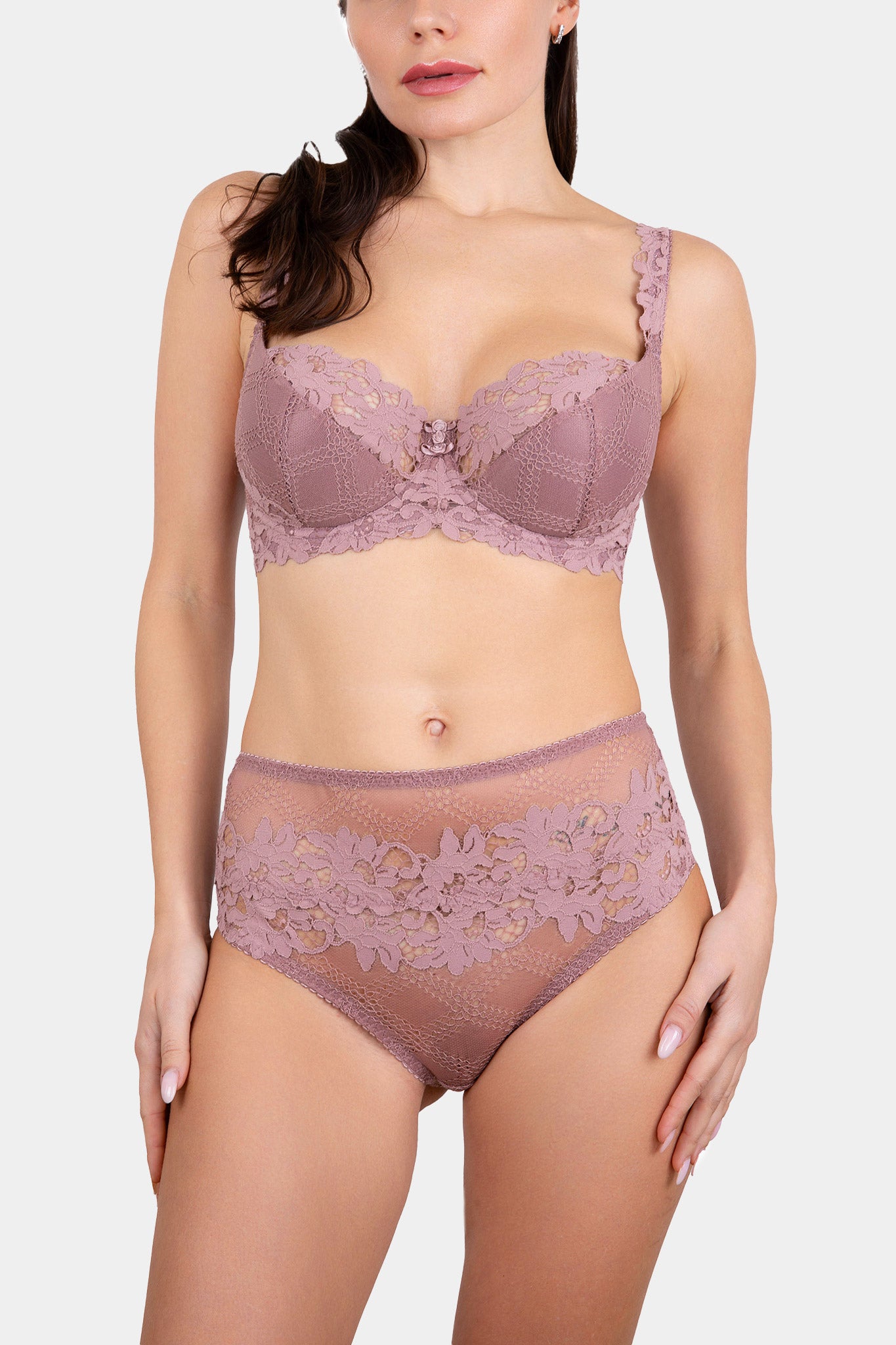 Daniella - Old rose - High-waisted panty