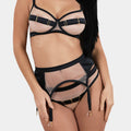 Royal Sapphire - Black - Garter belt