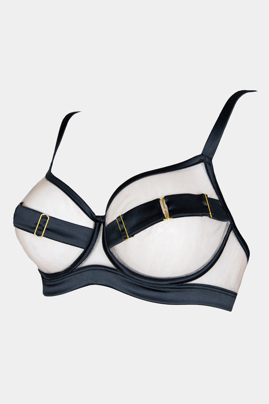 SOFT CUP BRA - ROYAL SAPPHIRE - BLACK