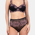 Daniella - Black/Pink - Balconette bra