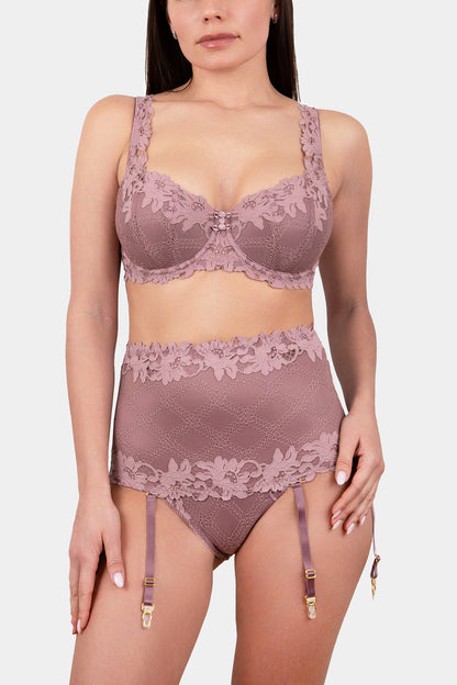 HIGH-WAIST PANTY - DANIELLA - OLD ROSE