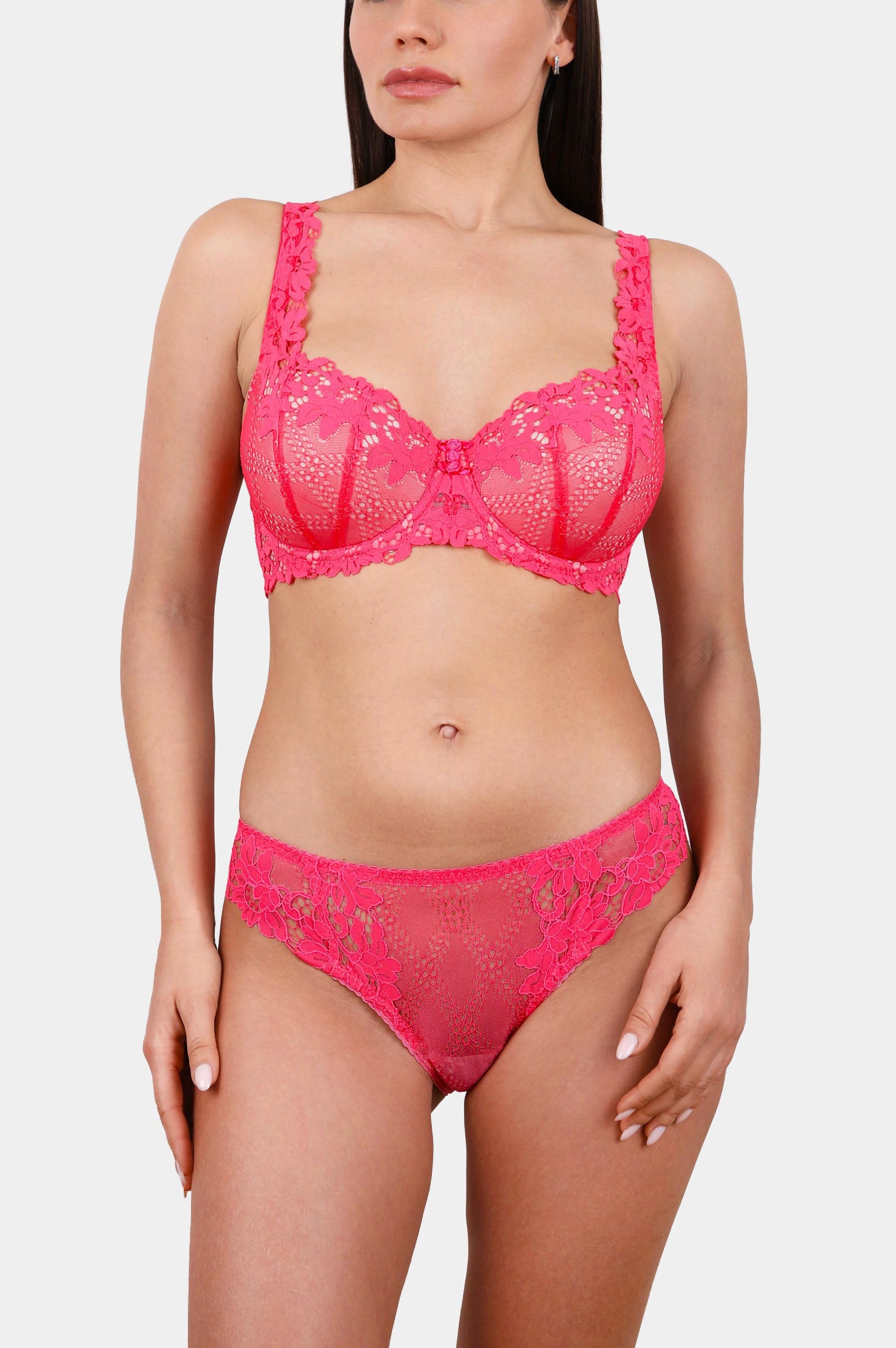 Daniella - Фуксия - Бюстгальтер балконет