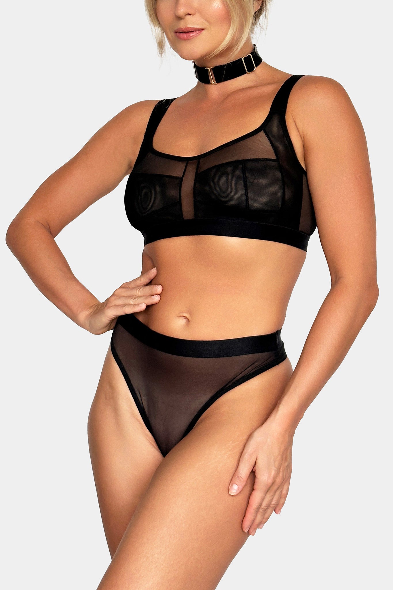 SOFT CUP BRA - COFFEE LATTE - BLACK