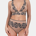 DANIELLA - NUDE BLACK -  BRA - TRIANGLE