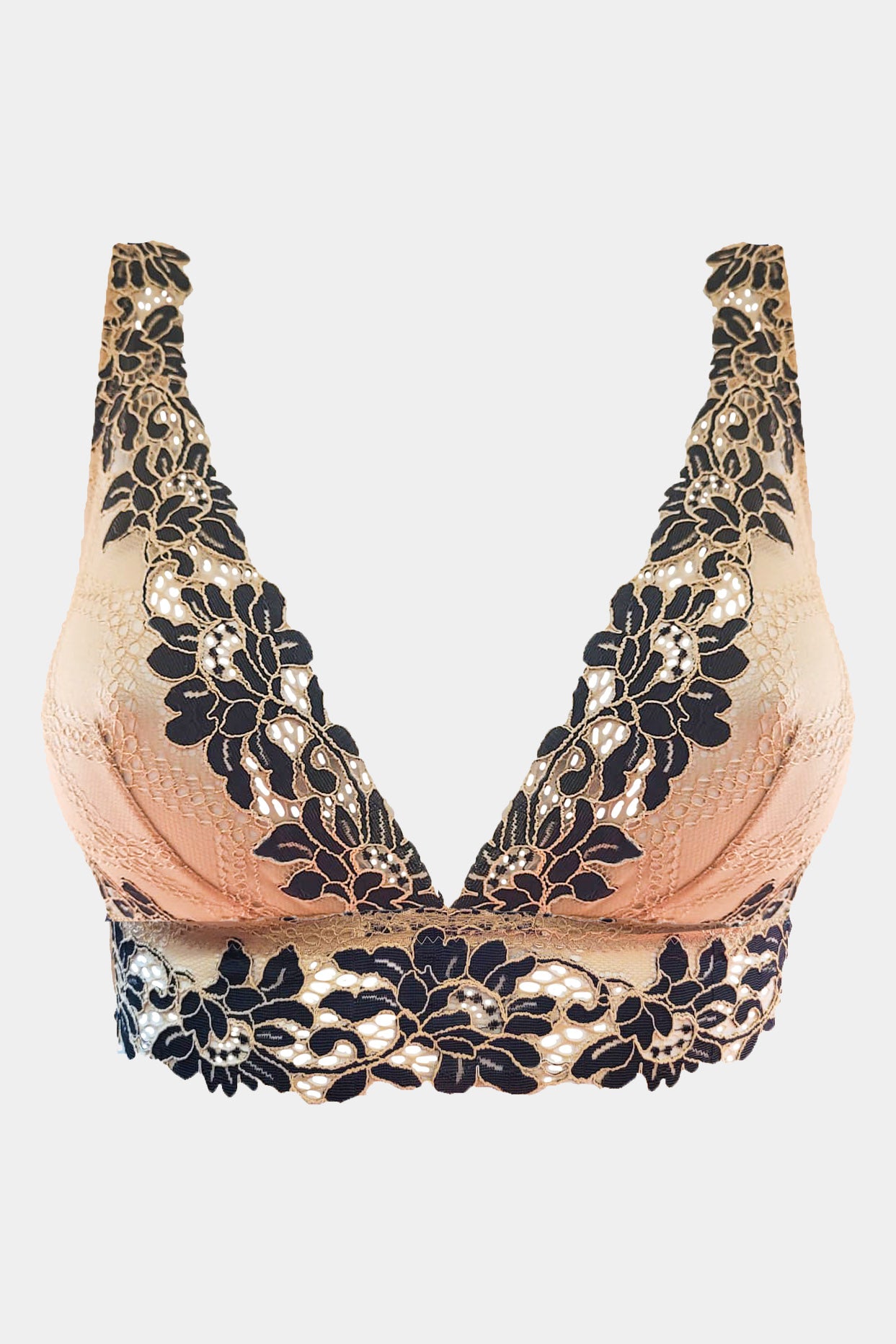 DANIELLA - NUDE BLACK -  BRA - TRIANGLE