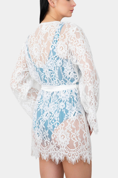 KIMONO SHORT - VERSAILLES - MILK