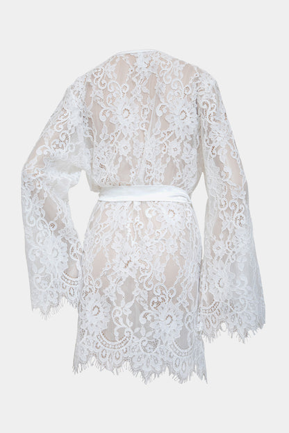 KIMONO SHORT - VERSAILLES - MILK