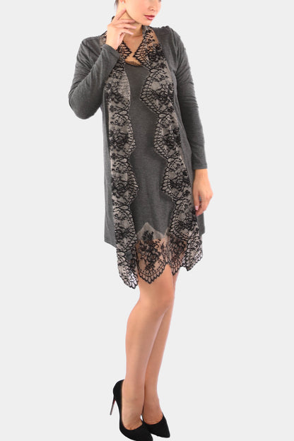 MANON - DARK/GREY - KIMONO