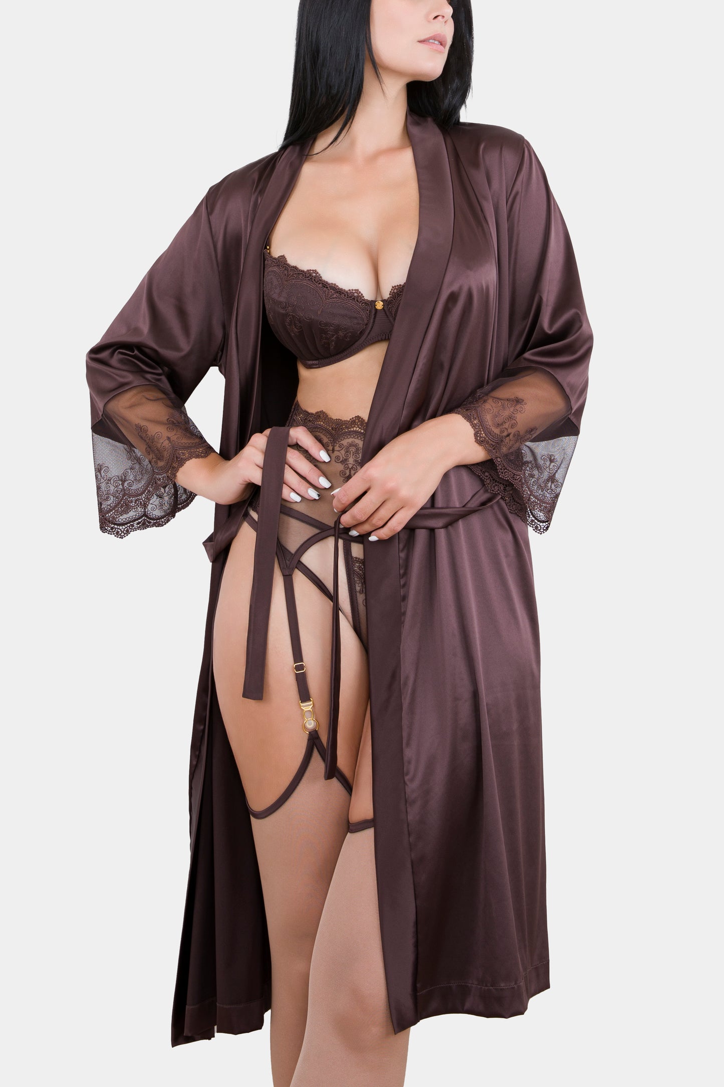 Kimono kurz - BACARDI - SCHOKOLADE