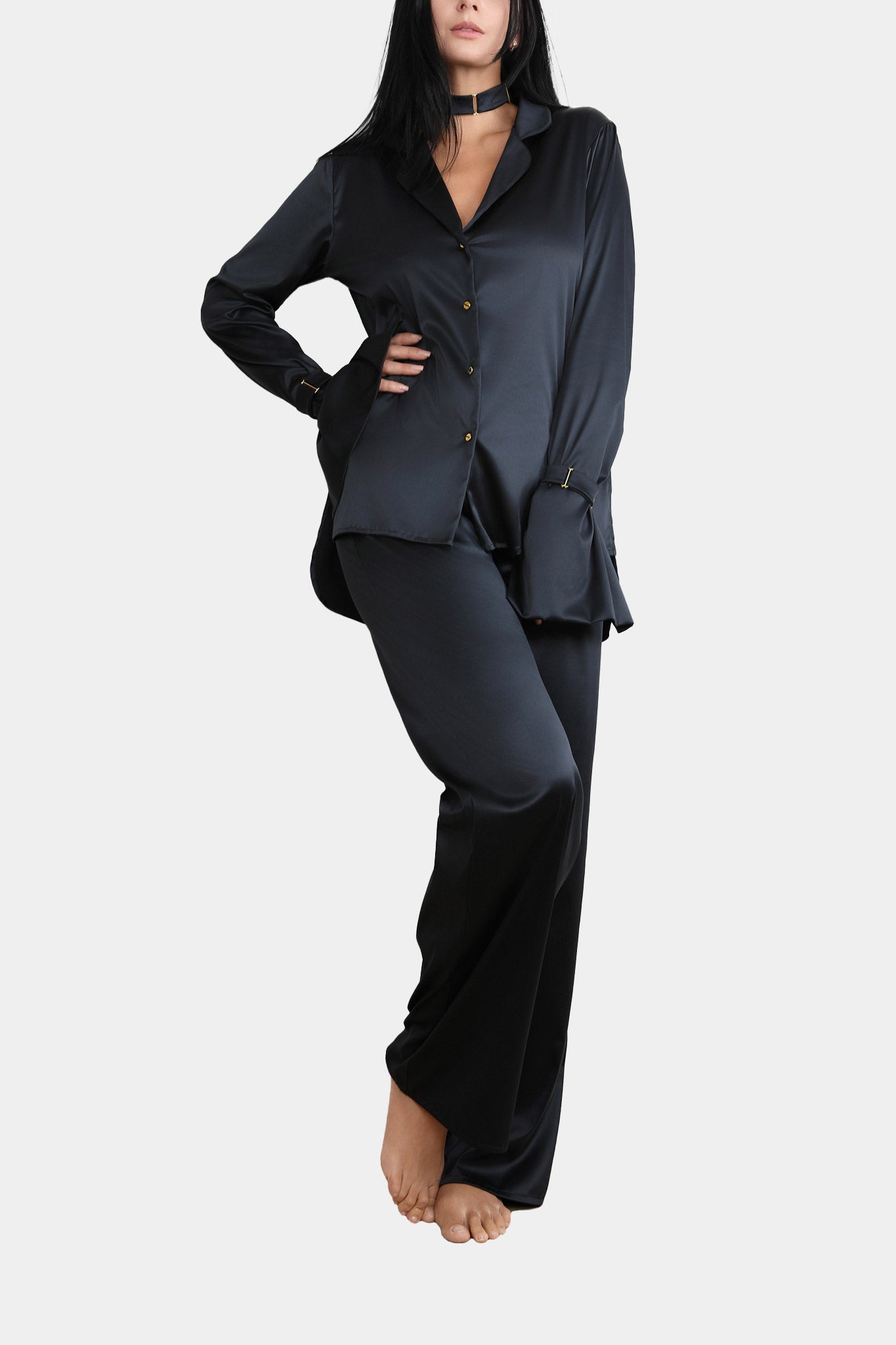 SHIRT - ROYAL SAPPHIRE - BLACK