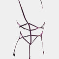 Jacqueline - Plum - Garter belt