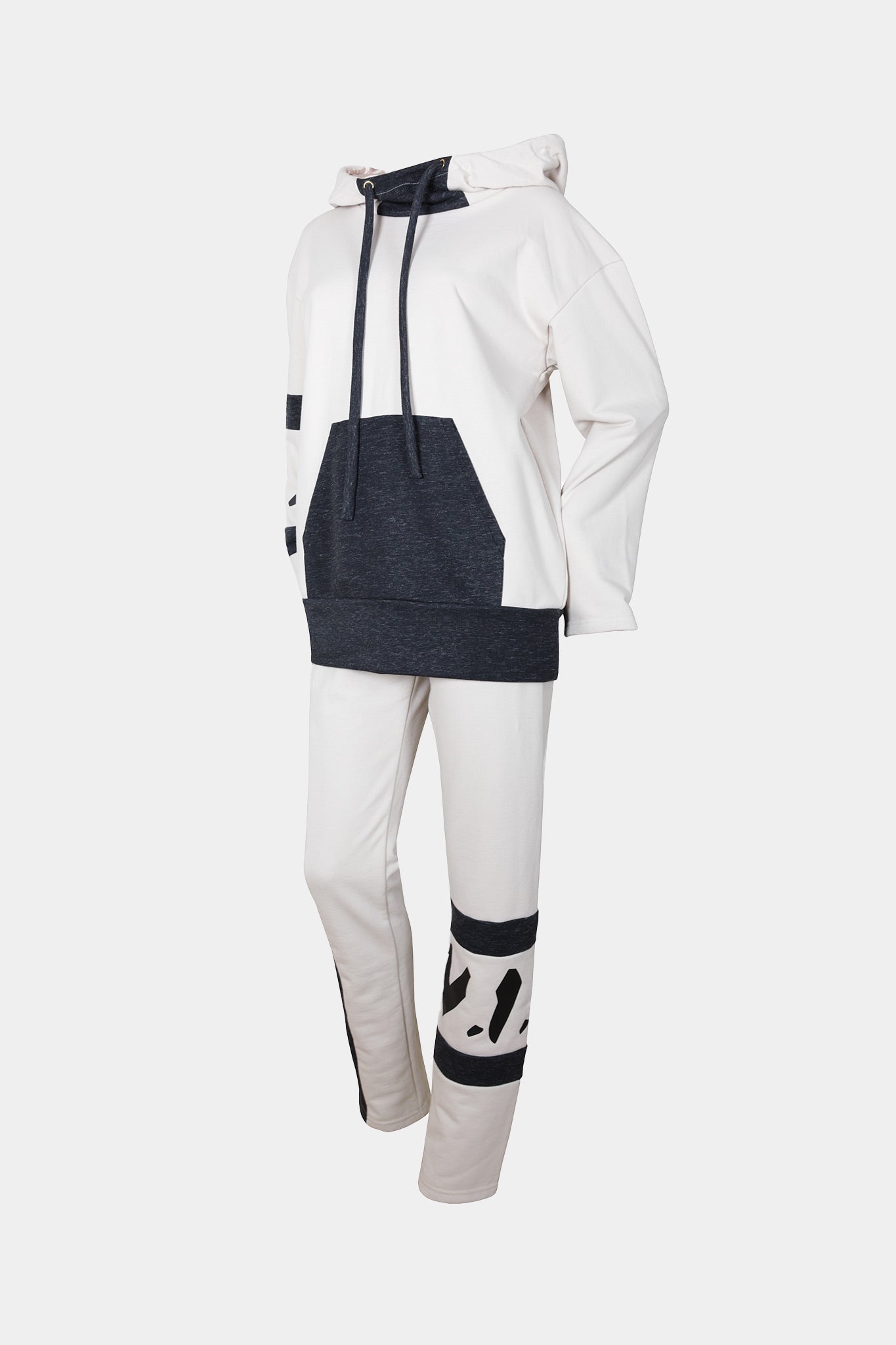 PANTS - HOODY - BEIGE/GREY