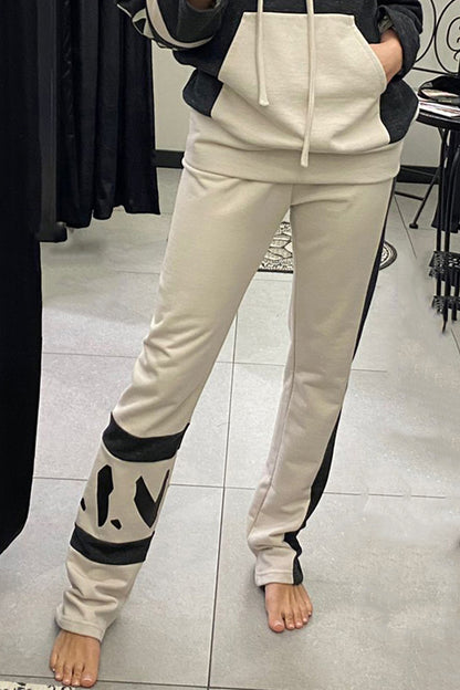 PANTS - HOODY - BEIGE/GREY