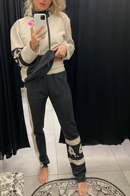 HOODY - HOODY - BEIGE/GREY