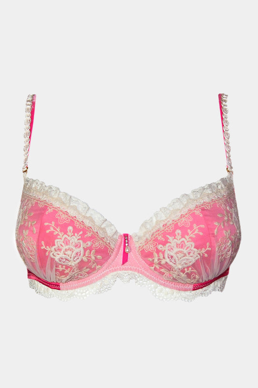 PUSH-UP BRA - ANDREA - PINK/MILK