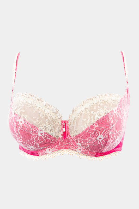 SOFT CUP BRA - ANDREA - PINK/MILK
