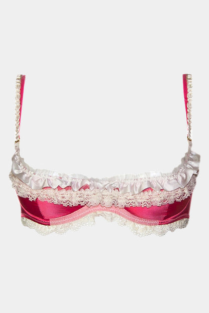OPEN BRA - ANDREA - PINK/MILK