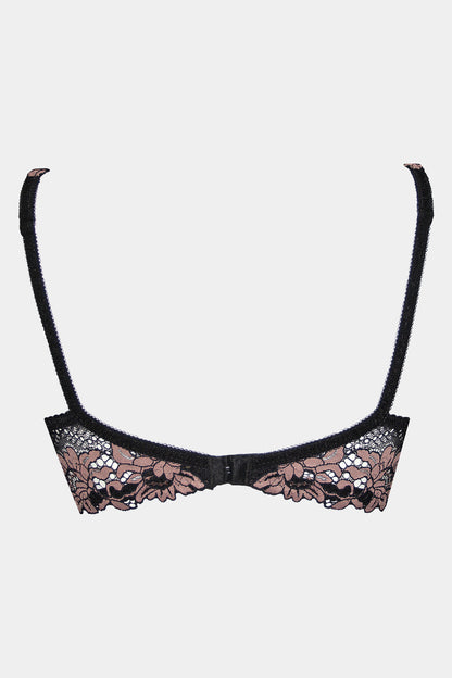 SOFT CUP BRA - DANIELLA - BLACK PINK