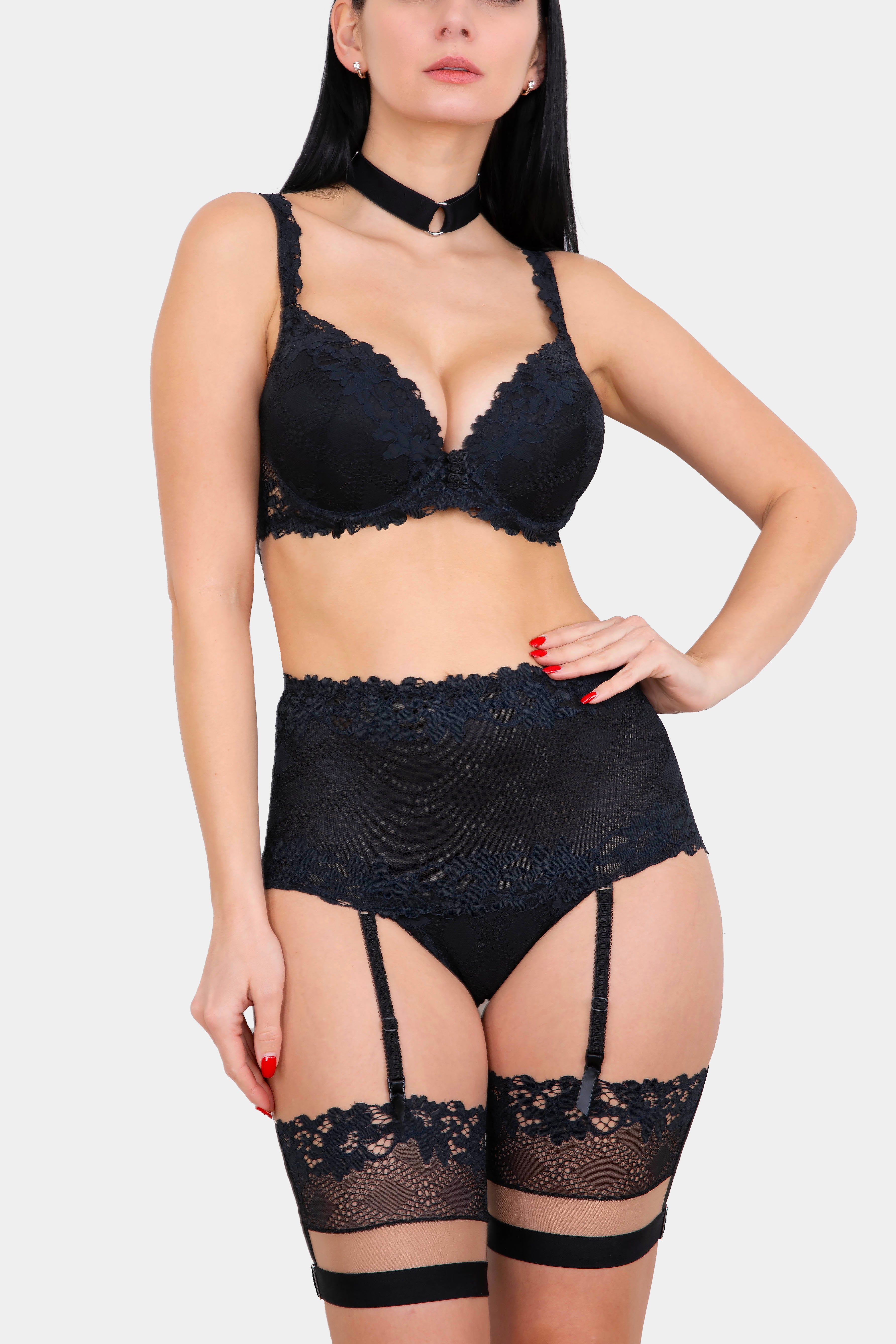 DANIELLA - BLACK - GARTER