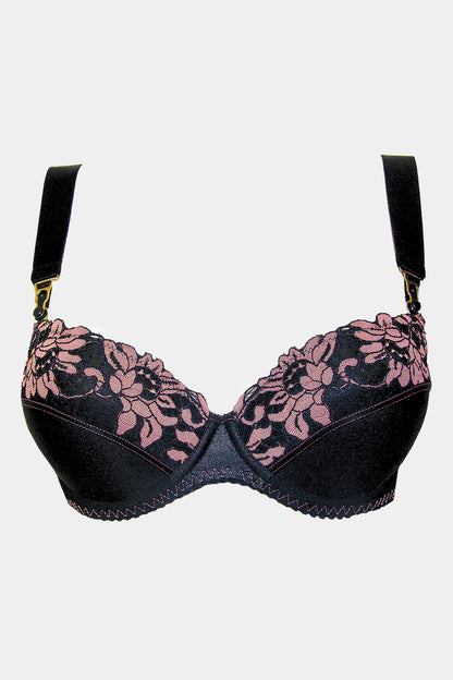 Push-up-BH - HENRIETTA - SCHWARZ ROSA