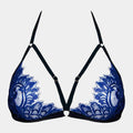 Labelia - Blue - Triangle bralette bra