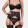 Daniella - Black - Underwired soft cup bra