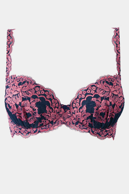 DEBORA - BLUE PINK - BRA PUSH-UP
