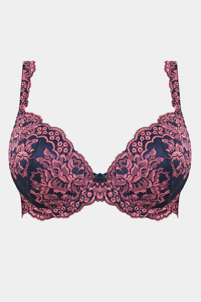 DEBORA - BLUE PINK - BRA - SUPER PUSH-UP