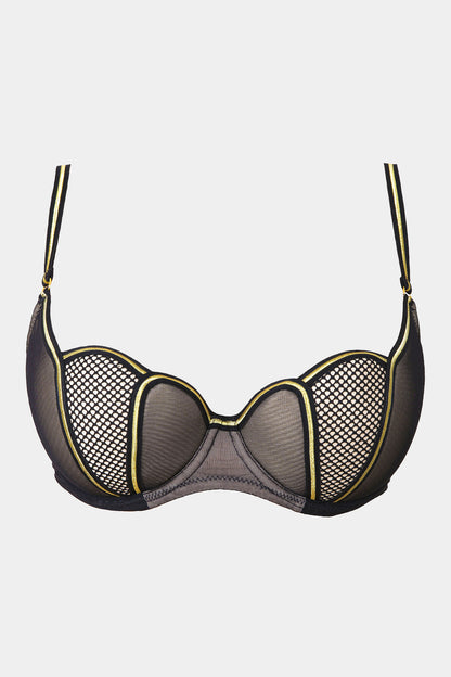 PUSH-UP BRA - BLACK QUEEN - BLACK GOLD