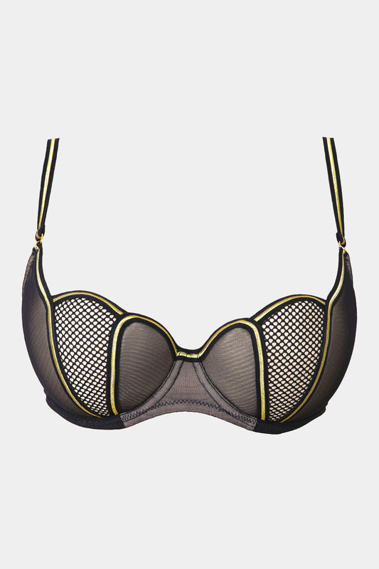 PUSH-UP BRA - BLACK QUEEN - BLACK GOLD