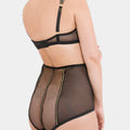 BLACK QUEEN - BLACK GOLD - HIGH-WAIST PANTY