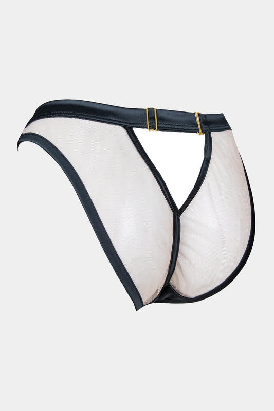 PANTY - ROYAL SAPPHIRE - BLACK