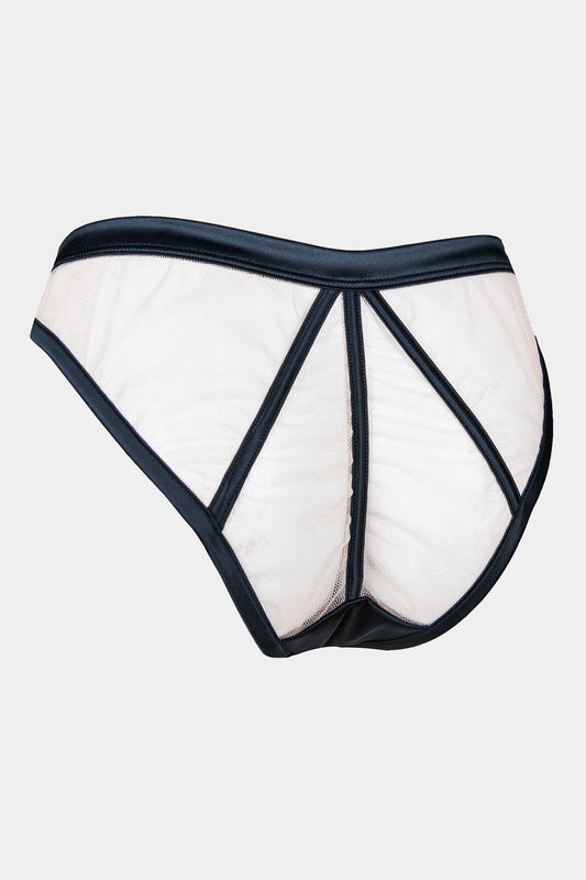 PANTY - ROYAL SAPPHIRE - BLACK