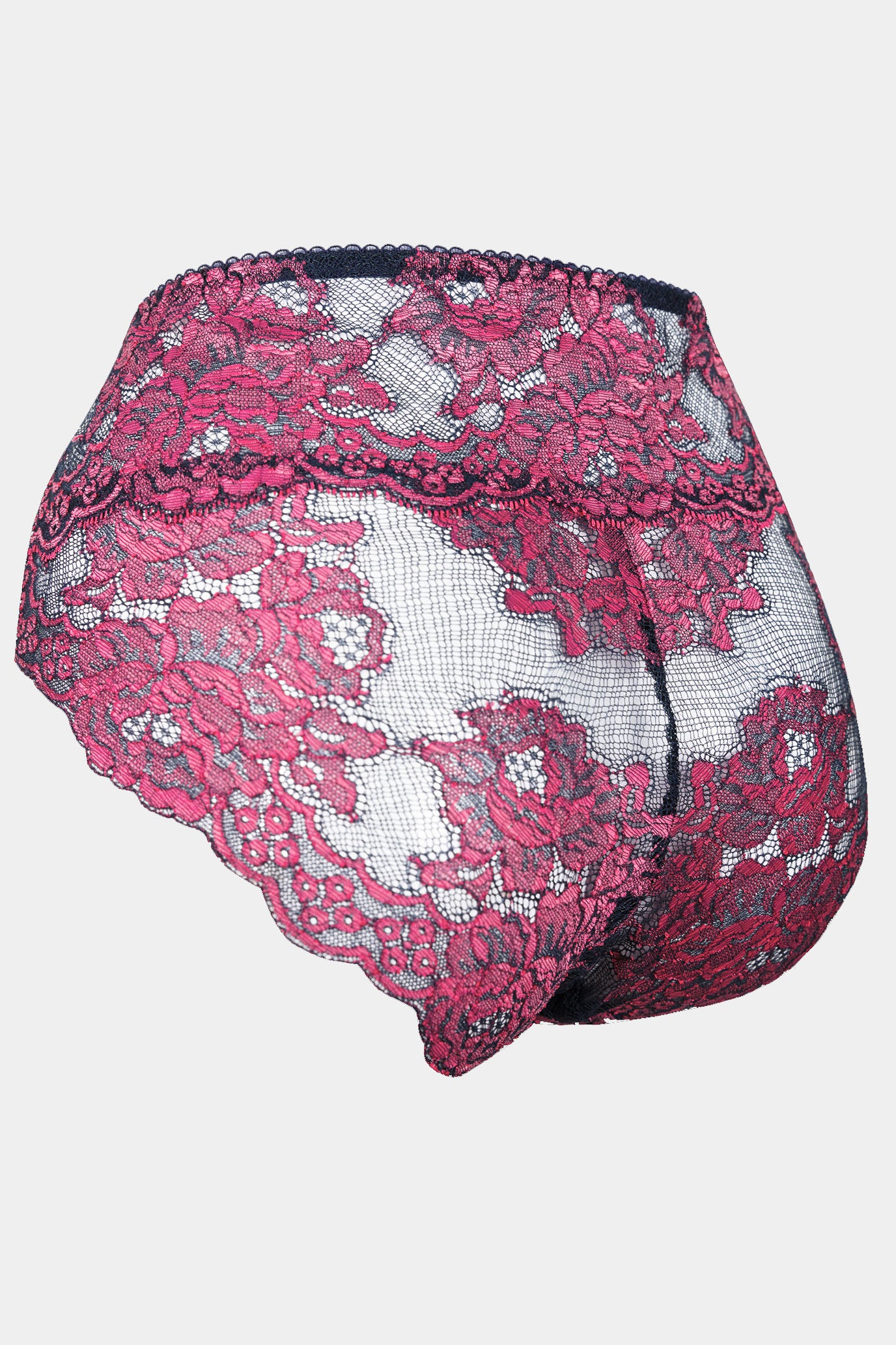DEBORA - BLUE PINK - HIGH-WAIST PANTY