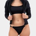 SWIM - BLOSSOM - BLACK - RASHGUARD