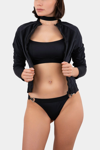 RASHGUARD - BLOSSOM - BLACK
