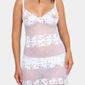 Daniella - White - Short babydoll with soft cups