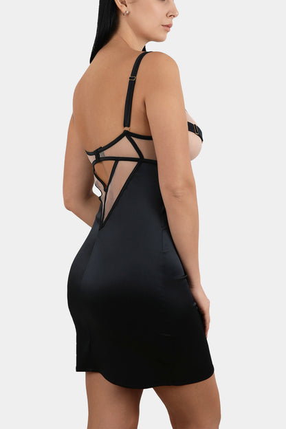 BABYDOLL - ROYAL SAPPHIRE - BLACK
