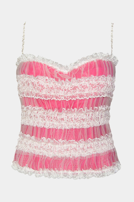 CORSET - ANDREA - PINK/MILK