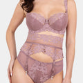 Daniella -Old rose - Garter belt